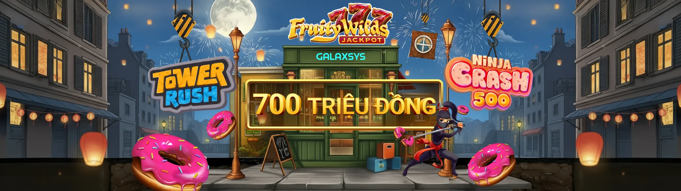 Hình nền ứng dụng 7777x Nổ Hũ với đồ họa game sống động